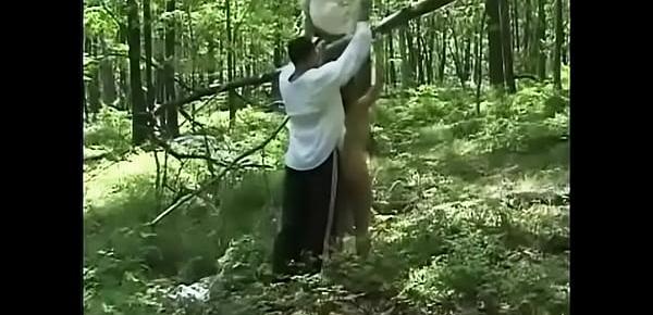  Severe Spanking For Russian Girl in The Forest